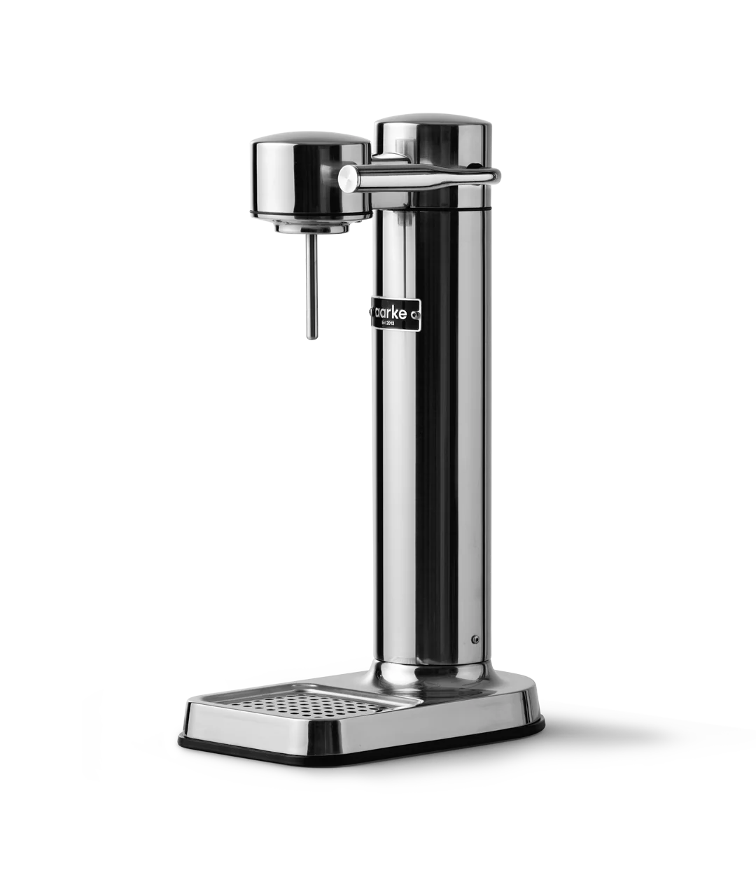 Crystal 3.0 Wassersprudler mit 1x Quick-Connect CO2-Zylinder und 2X Glaskaraffen, Silber, Schwarz, Titan, 45 cm