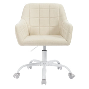 Höhenverstellbarer Ergonomischer Bürostuhl mit Rollen – Drehbar – Mit Armlehnen – 58 x 77–85 x 60,5 cm