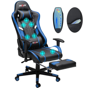 Gaming-Stuhl – Hohe Rückenlehne, Verstellbar, PU-Stoff – Verschiedene Farben