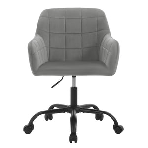 Höhenverstellbarer Ergonomischer Bürostuhl mit Rollen – Drehbar – Mit Armlehnen – 58 x 77–85 x 60,5 cm