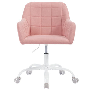 Höhenverstellbarer Ergonomischer Bürostuhl mit Rollen – Drehbar – Mit Armlehnen – 58 x 77–85 x 60,5 cm