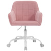 Höhenverstellbarer Ergonomischer Bürostuhl mit Rollen – Drehbar – Mit Armlehnen – 58 x 77–85 x 60,5 cm