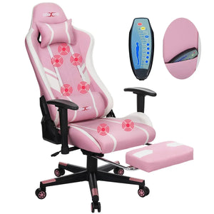 Gaming-Stuhl – Hohe Rückenlehne, Verstellbar, PU-Stoff – Verschiedene Farben