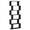 Bücherregal mit 6 Regalen – Holzoptik – 80 x 24 x 191 cm – Spanplatte