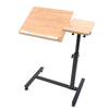 Höhenverstellbarer Laptop- und Computertisch mit Rollen – MDF & Stahl – 60 x 34,5 cm – Neigbar und mobil